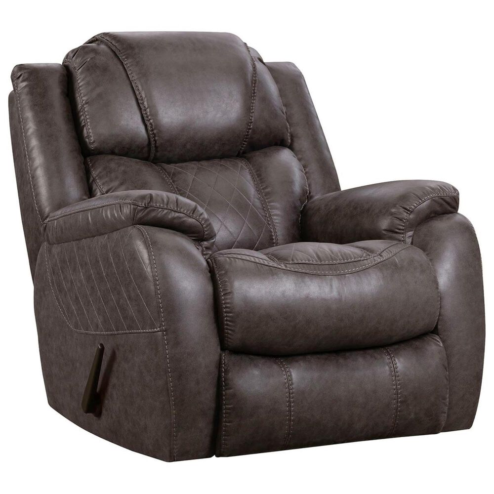 HomeStretch Daytona Manual Rocker Recliner in Steel, , large