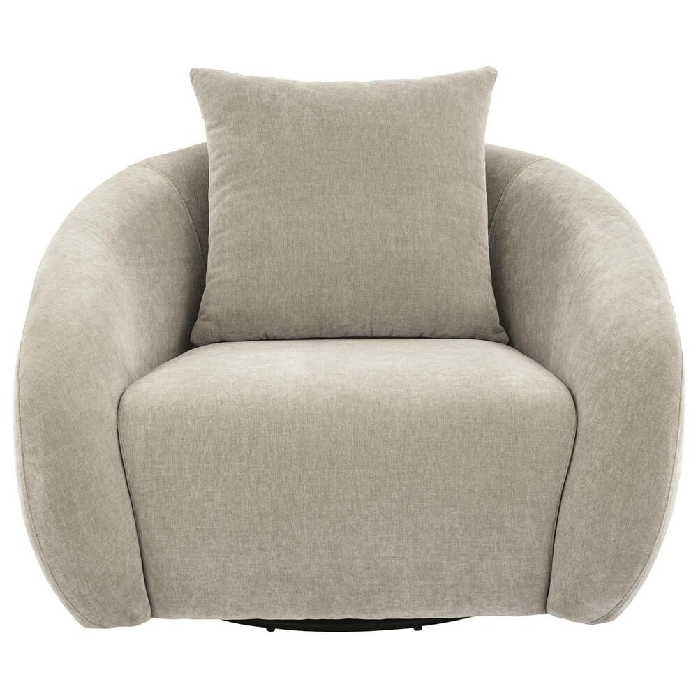 Ashley Yahya Swivel Accent Chair in Pebble, , large