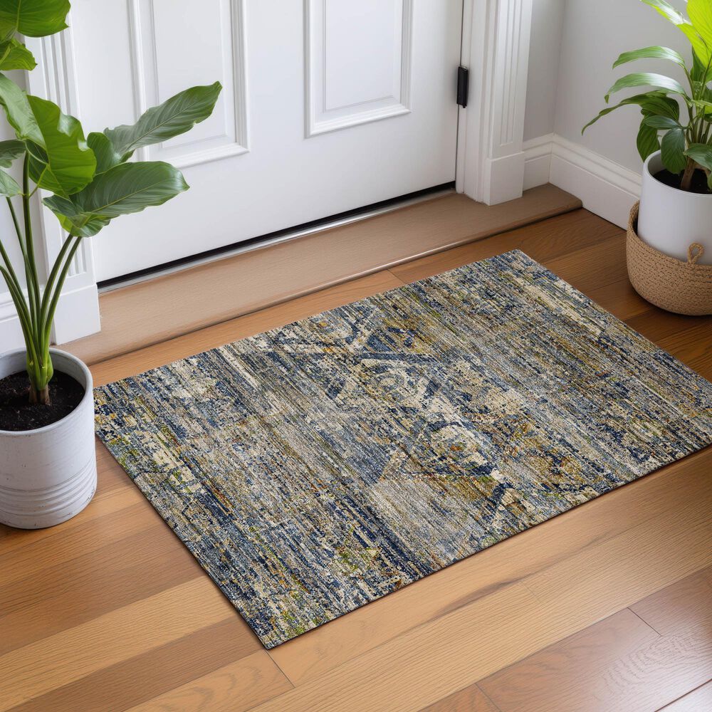 Dalyn Rug Company Vico VC7 Navy 2'6" x 3'10" Area Rug, , large