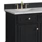 James Martin Vanities Lorelai 60" Double Bathroom Vanity in Black Onyx with 3 cm Eternal Jasmine Pearl Silestone Top, Rectangular Sinks and FreePower Wireless Charger, , large