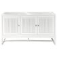 James Martin Vanities Athens 60" Single Bathroom Vanity in Glossy White with 3 cm White Zeus Quartz Top and Rectangular Sink, , large