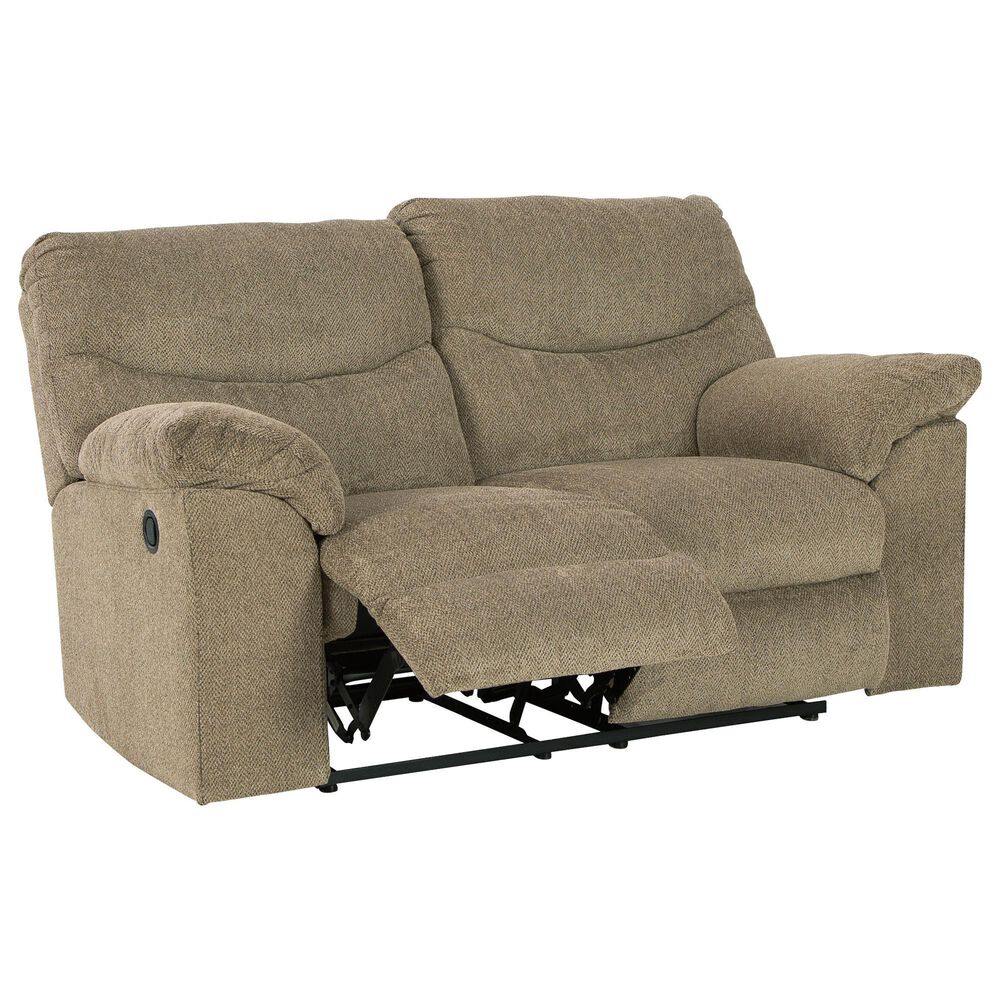 Ashley Alphons Manual Reclining Loveseat in Briar, , large