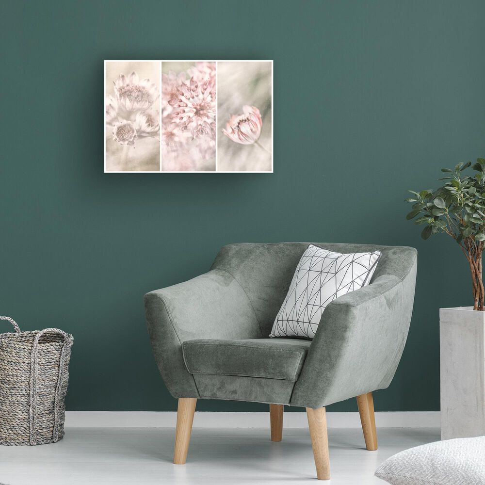 Timberlake Gustav Davidsson 'Pink Floral Panels' 30" x 47" Canvas Art, , large