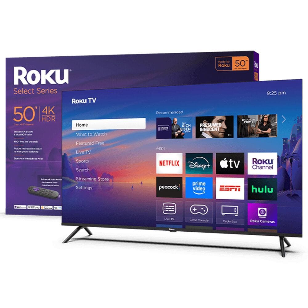 Roku 50" Class Select Series 4K LED in Black - Smart TV, , large