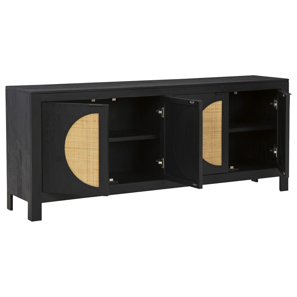 Ashley Cliffiings Accent Cabinet in Black and Natural, , large
