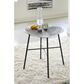Ashley Laverford End Table in Chrome and Black, , large