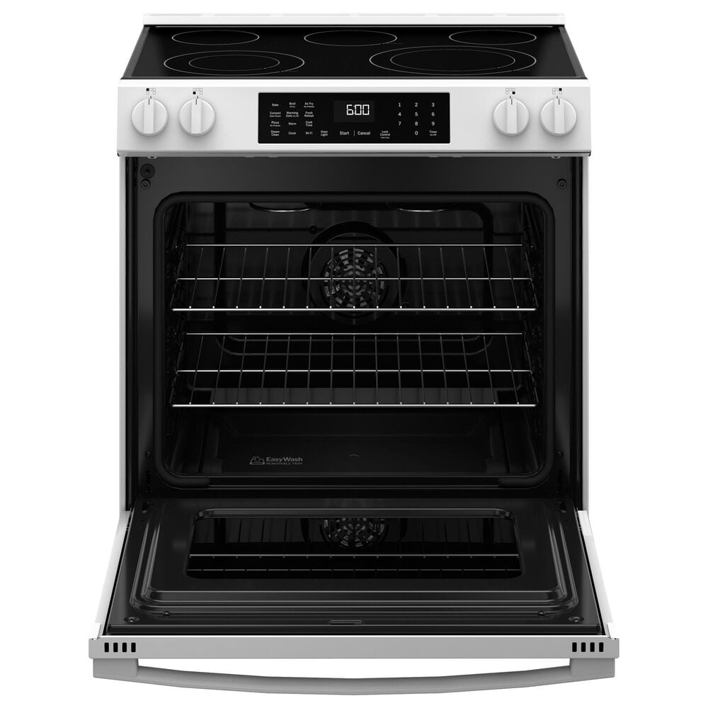 GE Appliances 30&quot; Slide-In Electric Convection Range with No Preheat Air Fry in White, , large