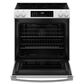 GE Appliances 30" Slide-In Electric Convection Range with No Preheat Air Fry in White, , large