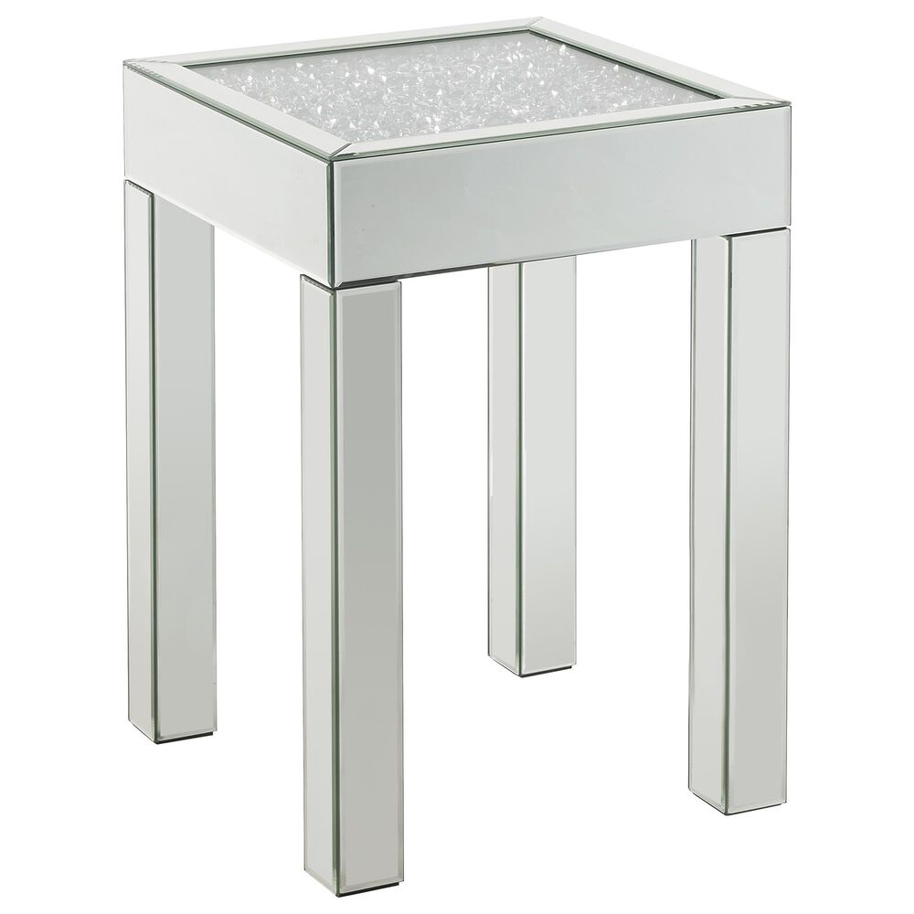 Gunnison Co. Noralie End Table in Mirrored Top, , large