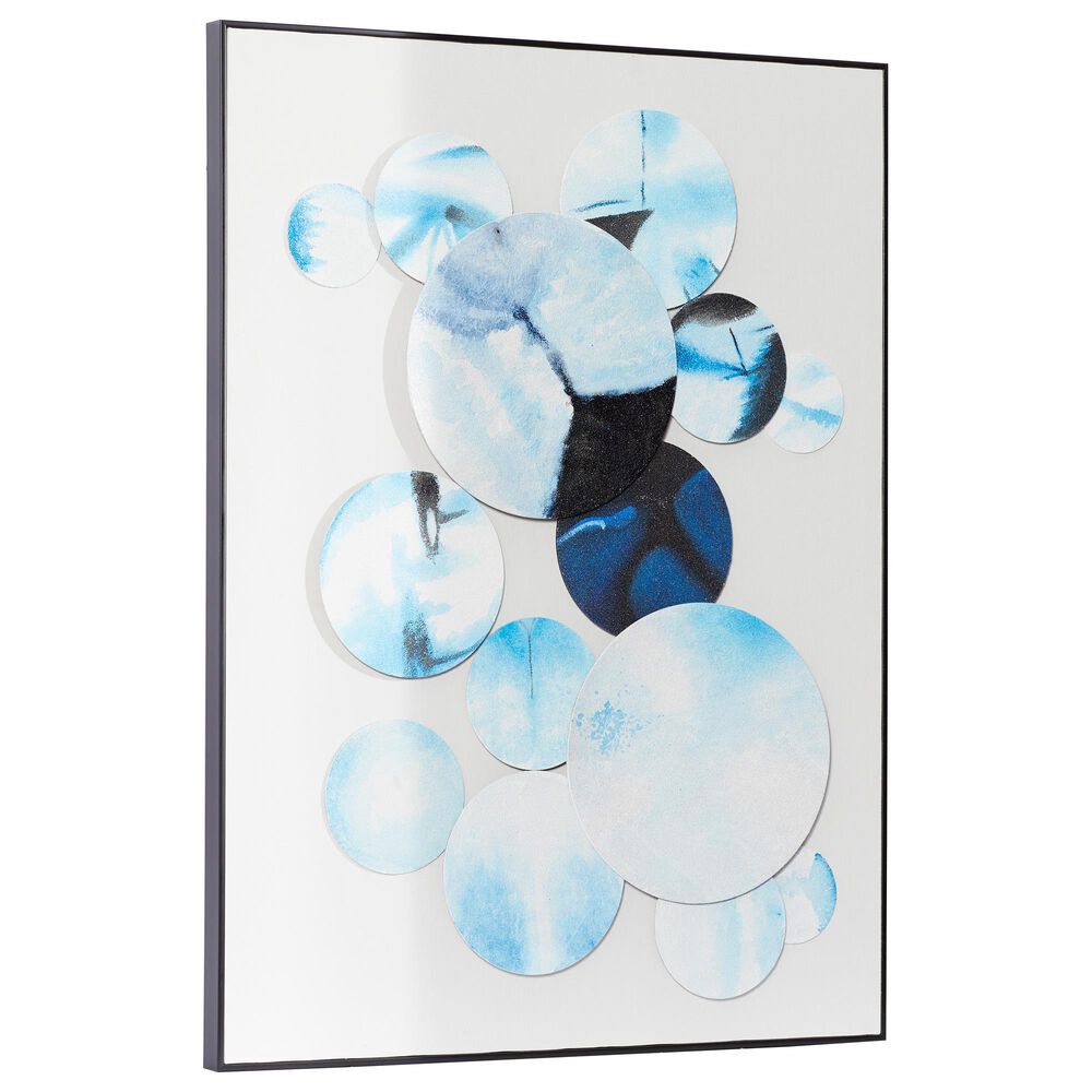 Maple and Jade 40" x 30" Wall Decor in Turquoise and White, , large