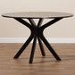 Baxton Studio Kenji 45" Dining Table in Dark Brown - Table Only, , large