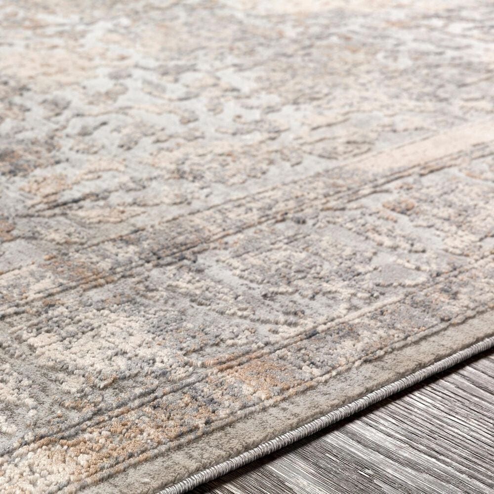 Surya Alpine ALP-2307 5&#39;3&quot; x 7&#39;3&quot; Light Gray, Taupe, Medium Brown, Gray and Charcoal Area Rug, , large