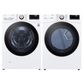 LG 4.5 Cu. Ft. Front Load Washer and 7.4 Cu. Ft. Electric Dryer with TurboWash 360 Laundry Pair in White, , large