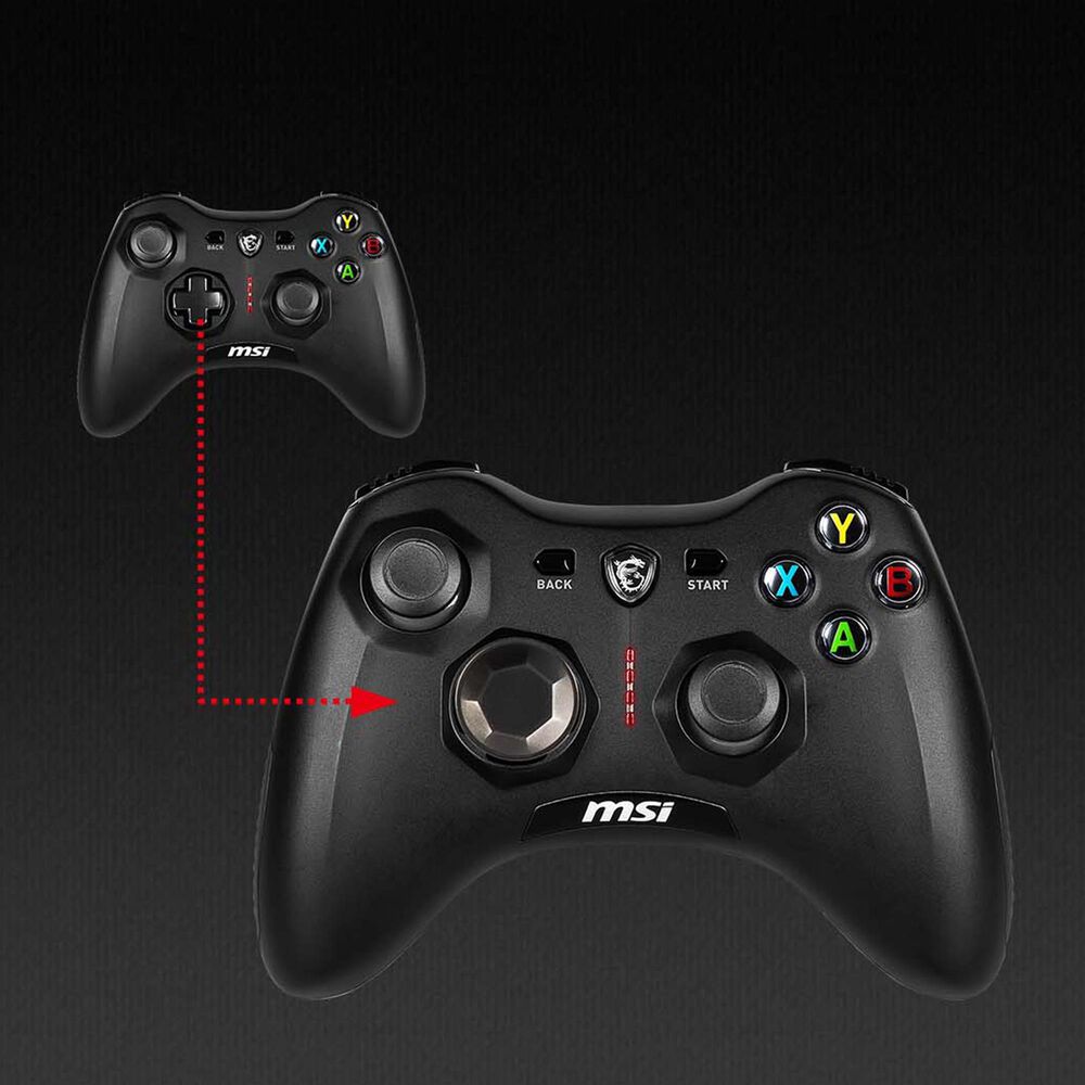 MSI Force GC30 V2 Wireless Gaming Controller in Black, , large
