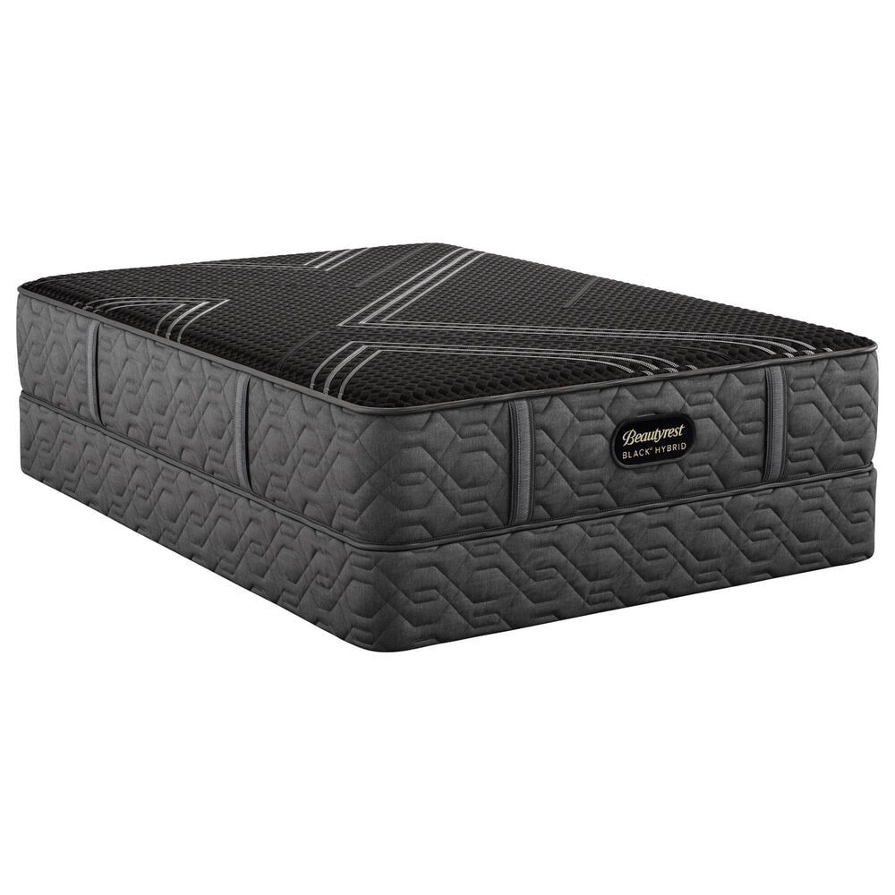 Beautyrest Black Hybrid Series1 Medium Queen Mattress with High Profile Box Spring, , large