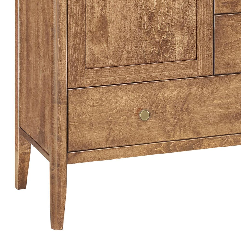 Archbold Furniture Warren 5 Drawer 3 Shelf Chifforobe in Harvest, , large