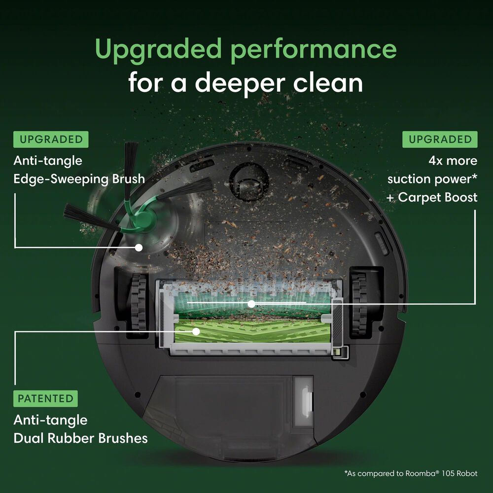 iRobot Roomba Max 715 VAC Robot with AutoEmpty Dock in Black, , large