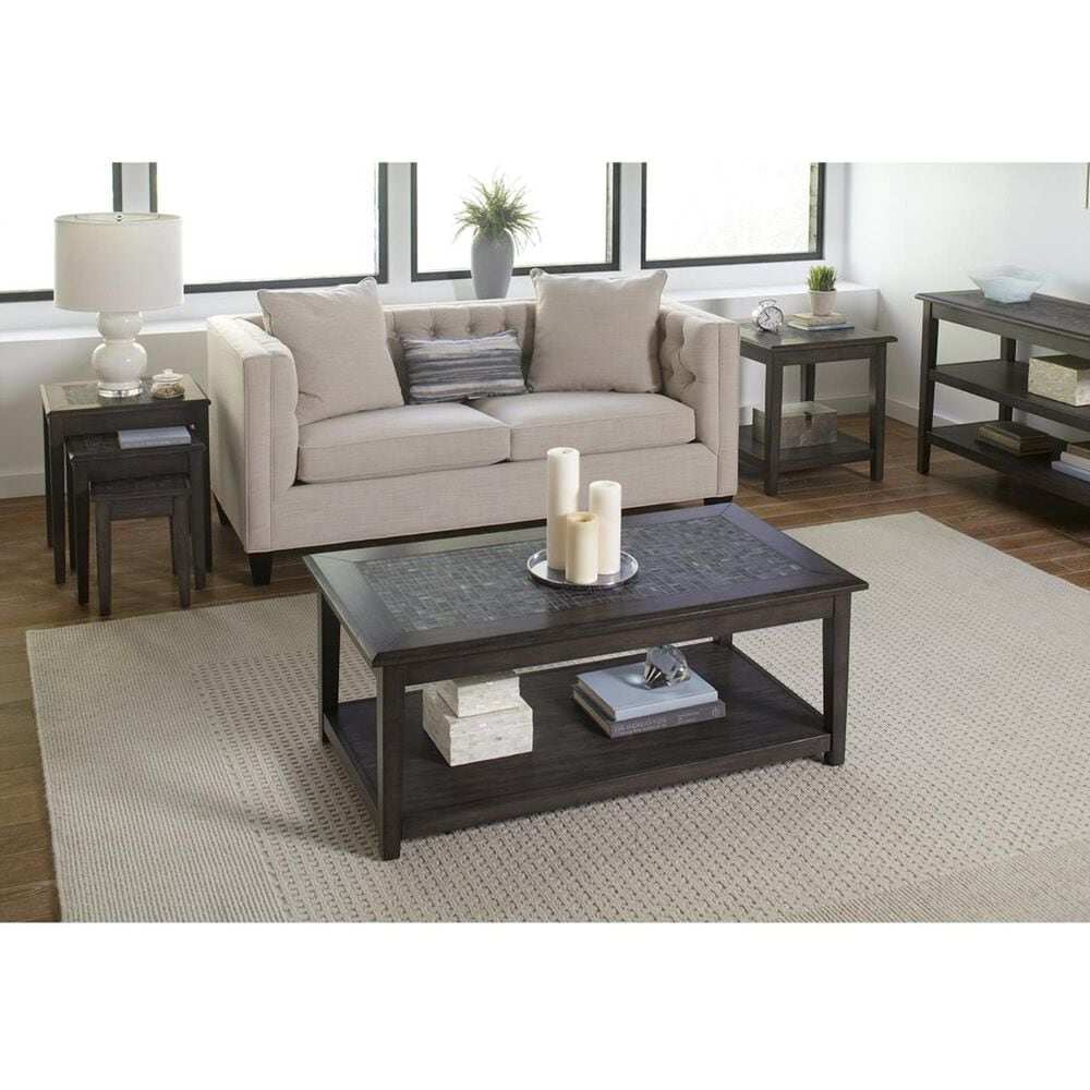 Waltham Cocktail Table with Lower Shelf in Grey, , large