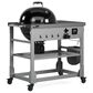 TYTUS Anaheim Charcoal Kettle with Cart in Hammertone Black and Gunmetal Gray, , large