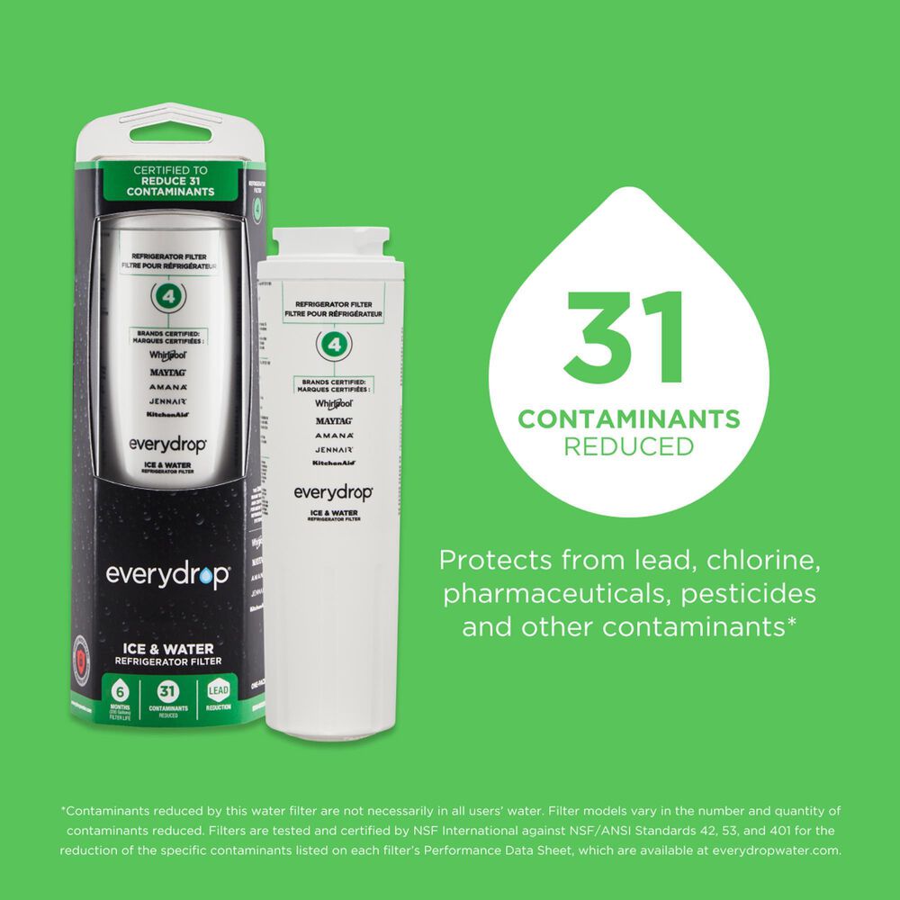 Whirlpool EveryDrop Water Filter 4 and Produce Preserver Refill for Refrigerator, , large