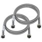 Starfrit 2-Pack 5" Braided Washing Machine Hoses in Stainless Steel, , large