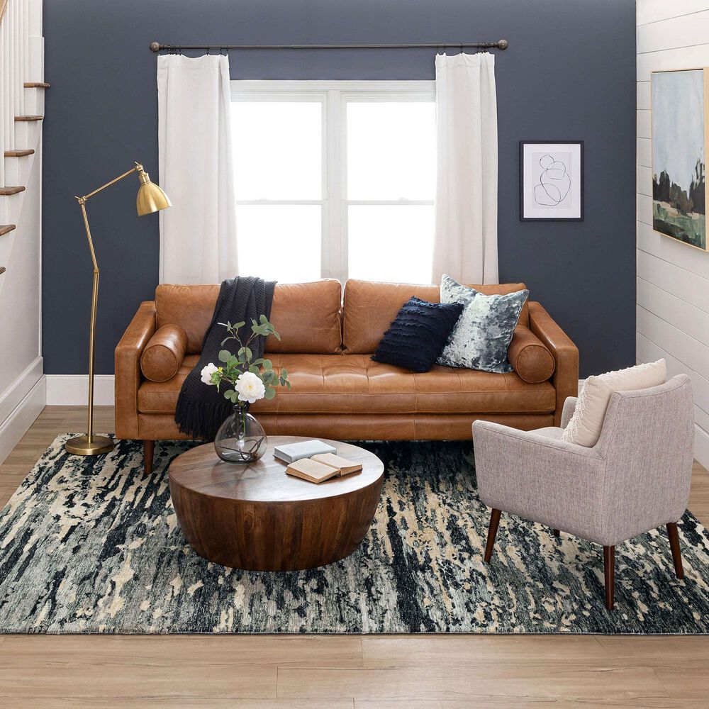 Drew and Jonathan Home Bowen Huron 5&#39;3&quot; x 7&#39;10&quot; Charcoal Area Rug, , large
