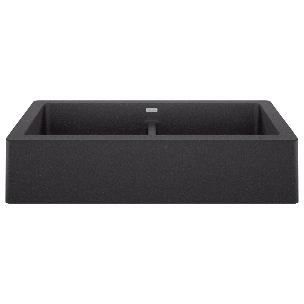 Blanco Vintera 33&quot; Equal Double Apron Farmhouse Sink in Anthracite, , large