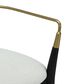 LumiSource Savannah Arm Chair with Cream Cushion in Black and Gold (Set of 2), , large