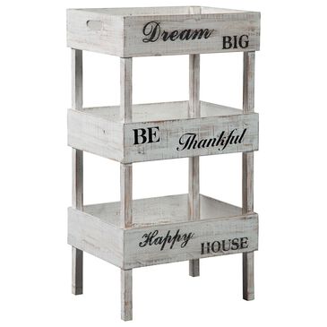 Signature Design by Ashley Yulton Storage Shelf in Antique White, , large