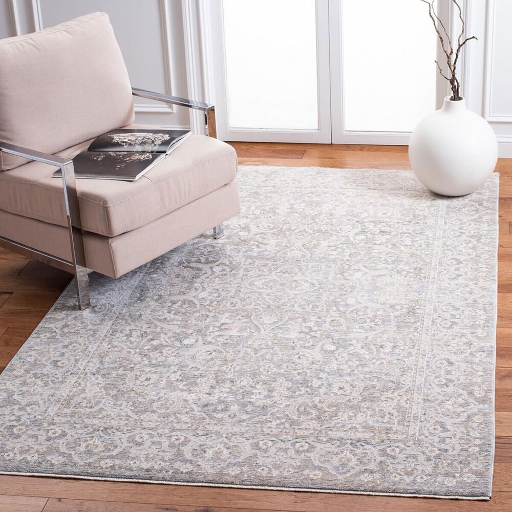 Safavieh Webster WBS324G 4&#39; x 6&#39; Grey and Beige Area Rug, , large