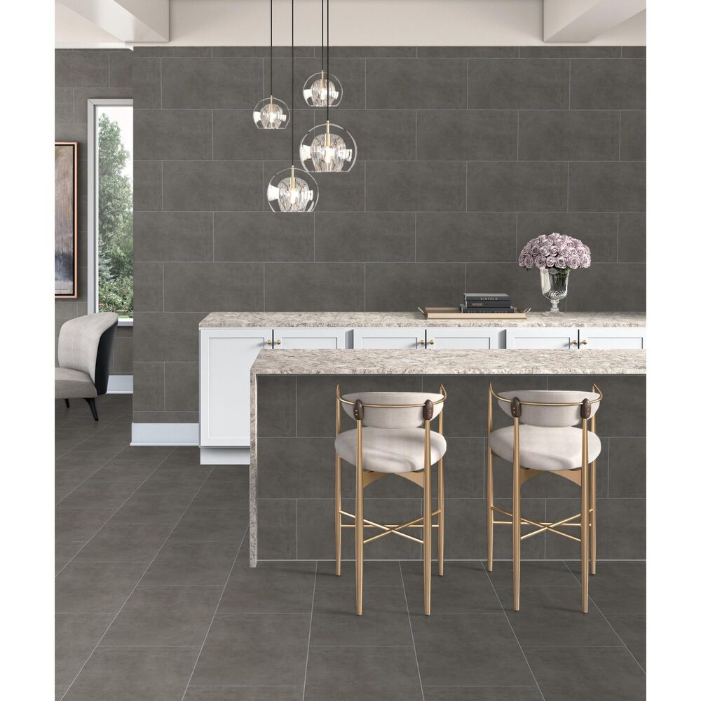 Dal-Tile Portfolio PF06RCT1224MT Iron Grey 12&quot; x 24&quot; Porcelain Tile, , large