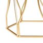 Baxton Studio Kalena End Table in White and Gold, , large