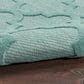 Nourison Easy Care 5" x 7" Aqua and Teal Indoor/Outdoor Area Rug, , large