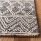 Safavieh Micro-Loop MLP203A 3" x 5" Ivory and Black Area Rug, , large