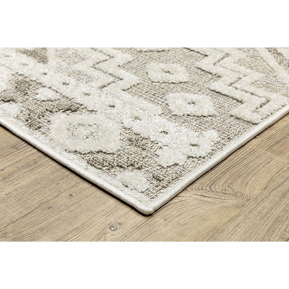 Oriental Weavers Tangier TAN03 2&#39;3&quot; x 7&#39;6&quot; Beige Runner, , large