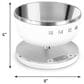SMEG Collezione Kitchen Scale in White and Polished Chrome, , large