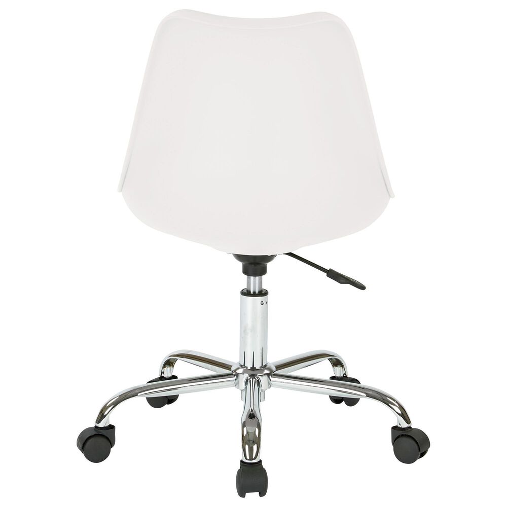 OSP Home Emerson Desk Chair in White, , large