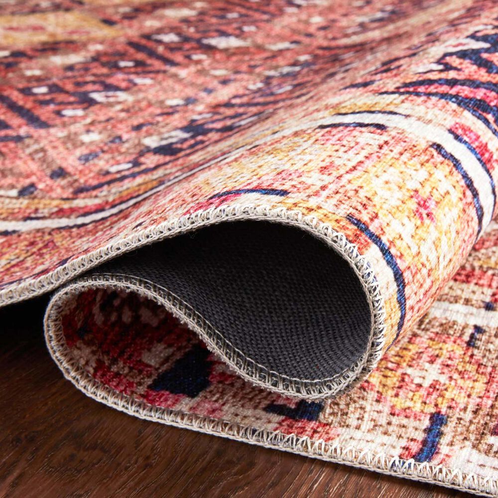 Loloi II Layla  2&#39; x 5&#39; Magenta and Multicolor Area Rug, , large