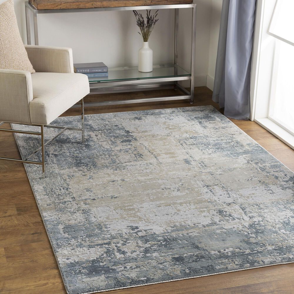 Surya Brunswick 6&#39;7&quot; x 9&#39;6&quot; Sage, Gray, White and Blue Area Rug, , large