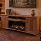 Legends Home Craftsman 86" Fireplace Console in Golden Oak, , large