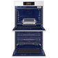Samsung Bespoke 2-Piece Kitchen Package with White Bespoke 30" Double Wall Oven and Black 36" Induction Cooktop, , large