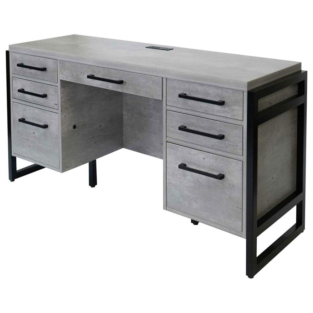 Wycliff Bay Mason Credenza Desk in Concrete, , large