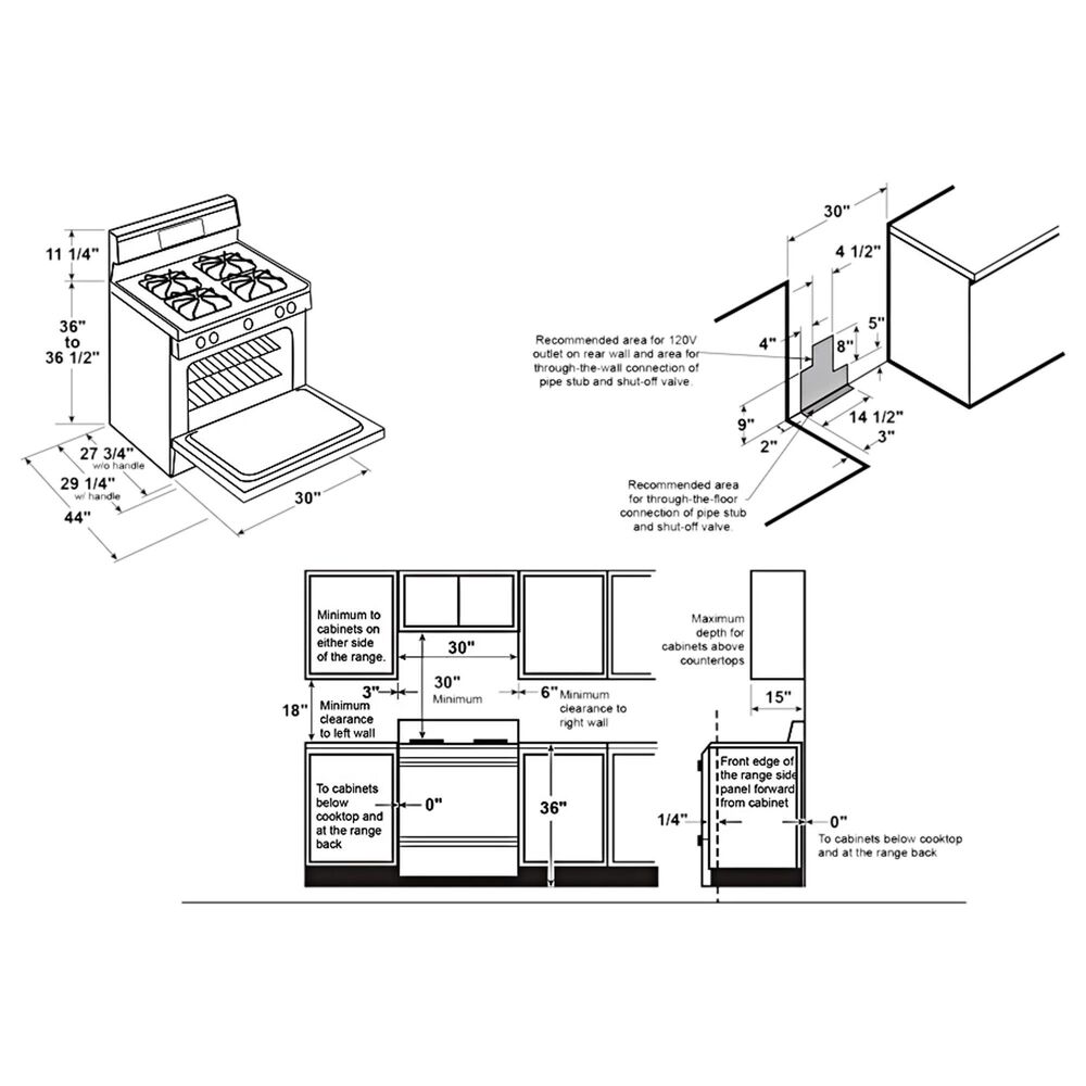 GE Profile 30" FreeStanding Gas Double Oven Convection Range with No