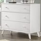 M Design Village Dawson 3-Drawer Dresser in White, , large