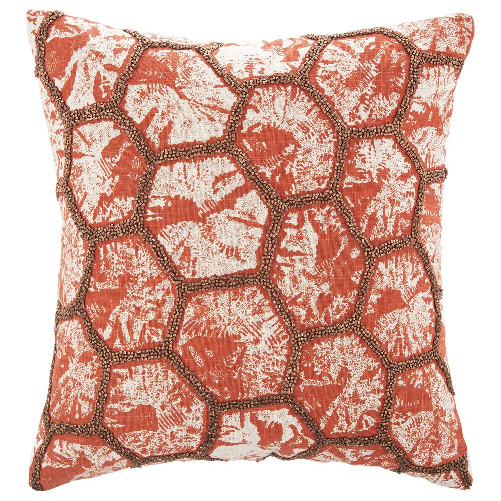 Safavieh Falla 20" Pillow in Orange, , large