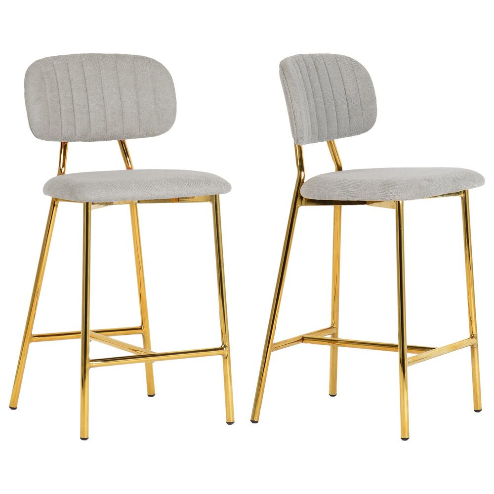 Tov Furniture Ariana Counter Stool in Grey (Set of 2) NFM