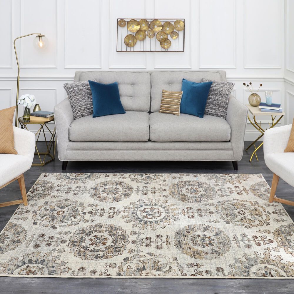 Karastan Studio 8&#39; x 10&#39; Gray Area Rug, , large