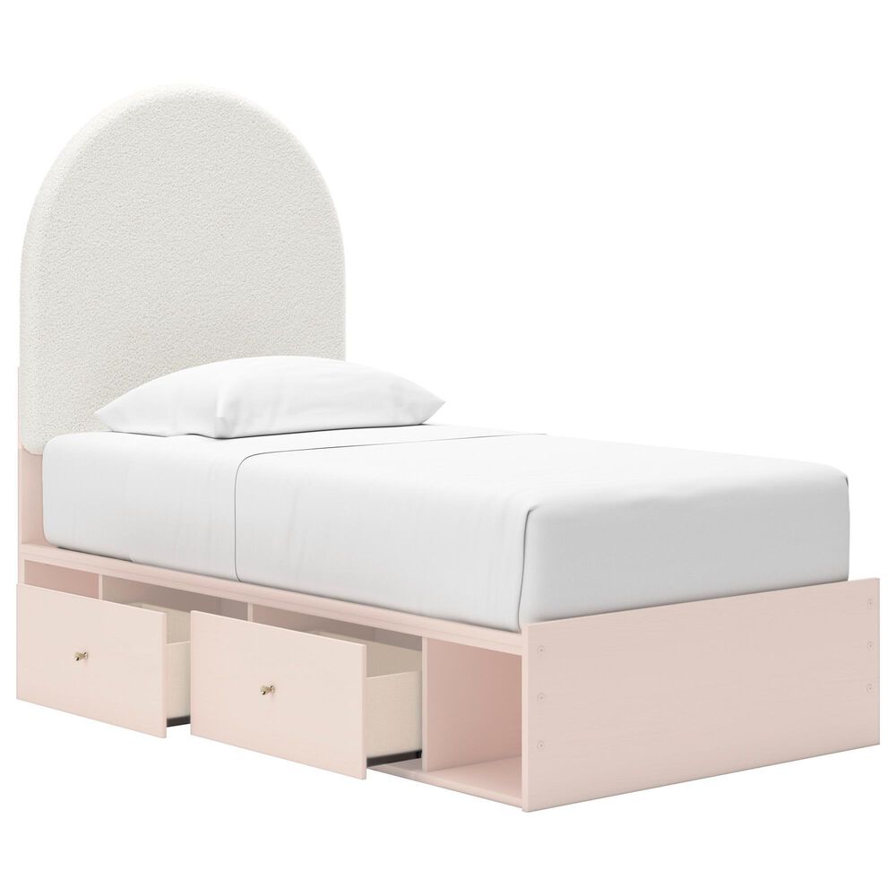 Ashley Wistenpine Twin Upholstered Panel Bed with 2 Storage Units, , large