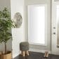 Maple and Jade 65" Wood Rectangular Minimalistic Wall Mirror in Matte White, , large
