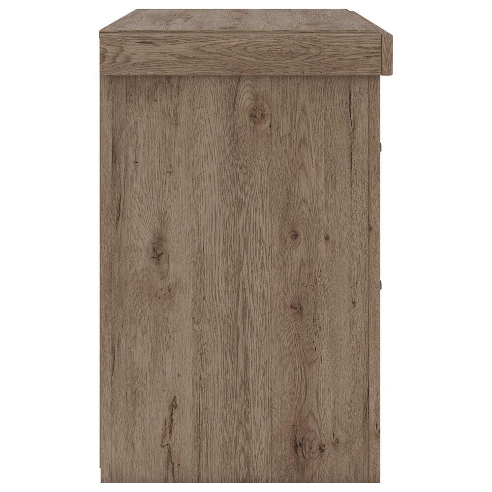 Ashley Oliandon 2 Drawer Nightstand in Light Brown with Charging Capabilities, , large